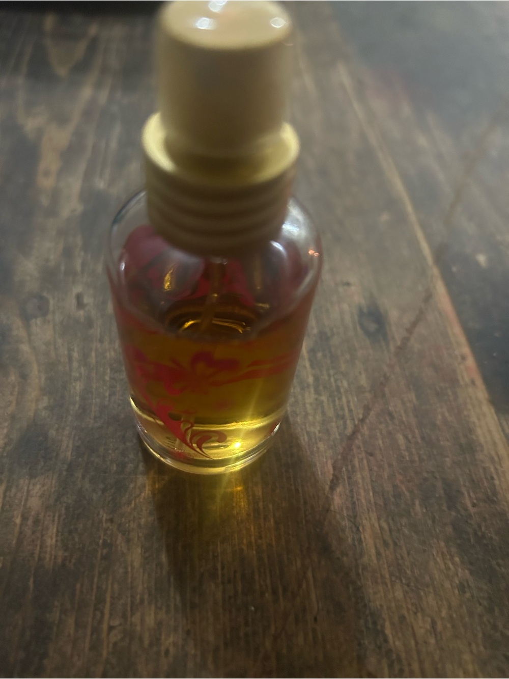 Pacifica Yellow Spray Body Oil with Pink Accent
